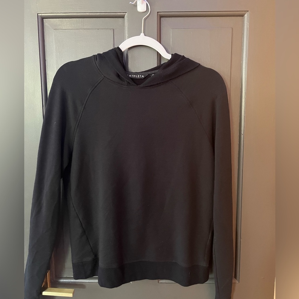 Athleta Black Long Sleeve Sweatshirt